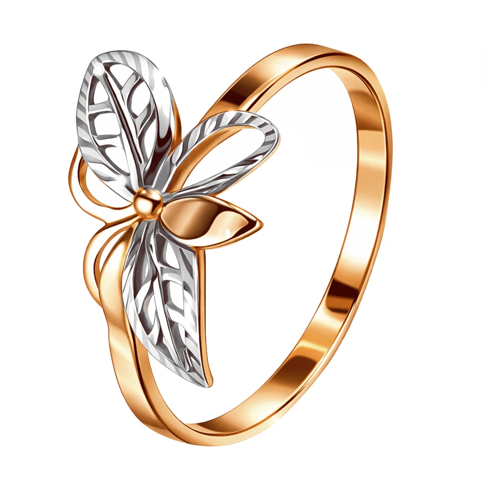 Кольцо из красного золота 375 пробы