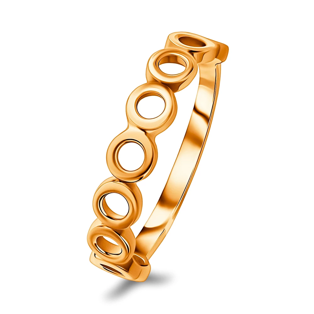 Кольцо из красного золота 375 пробы