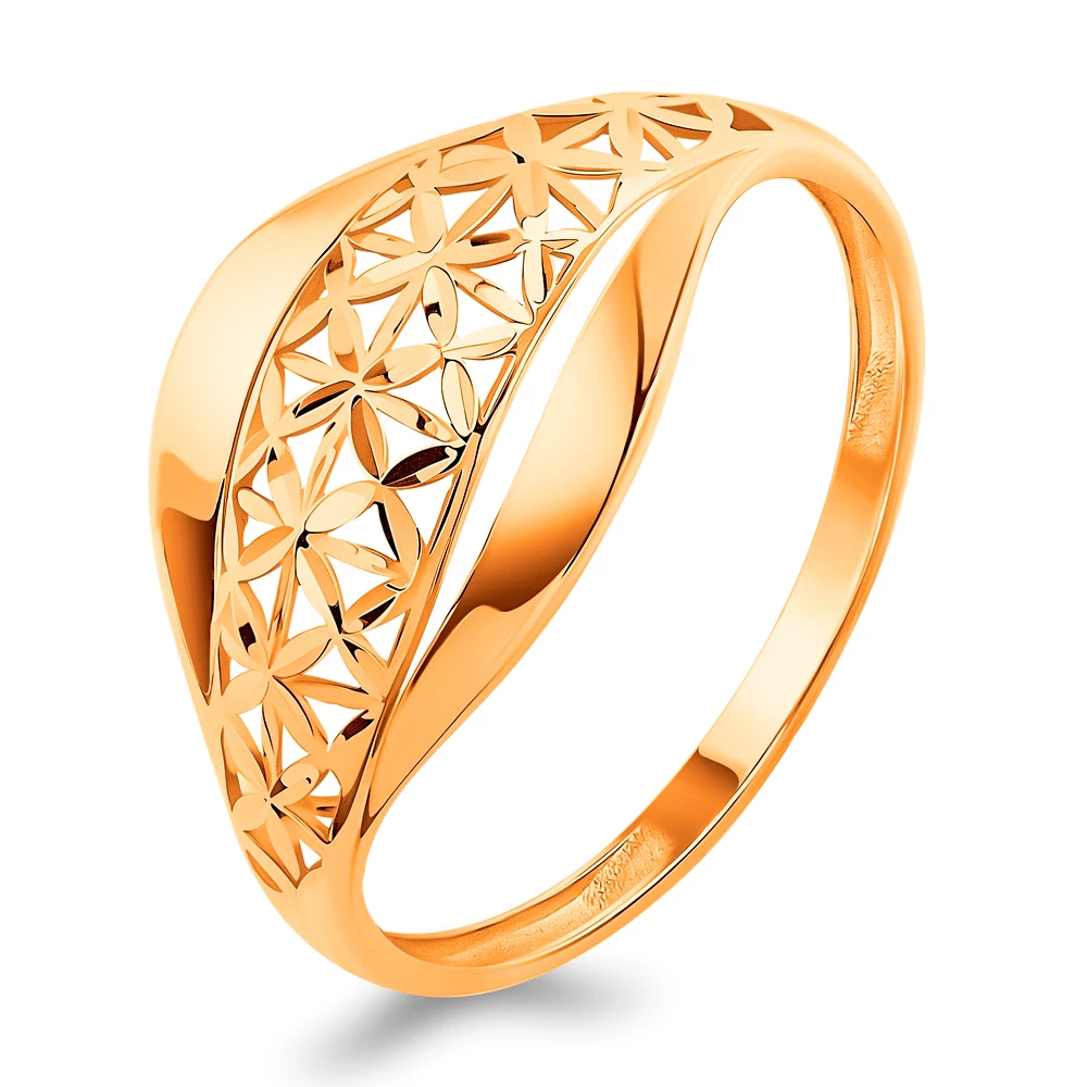 Кольцо из красного золота 585 пробы