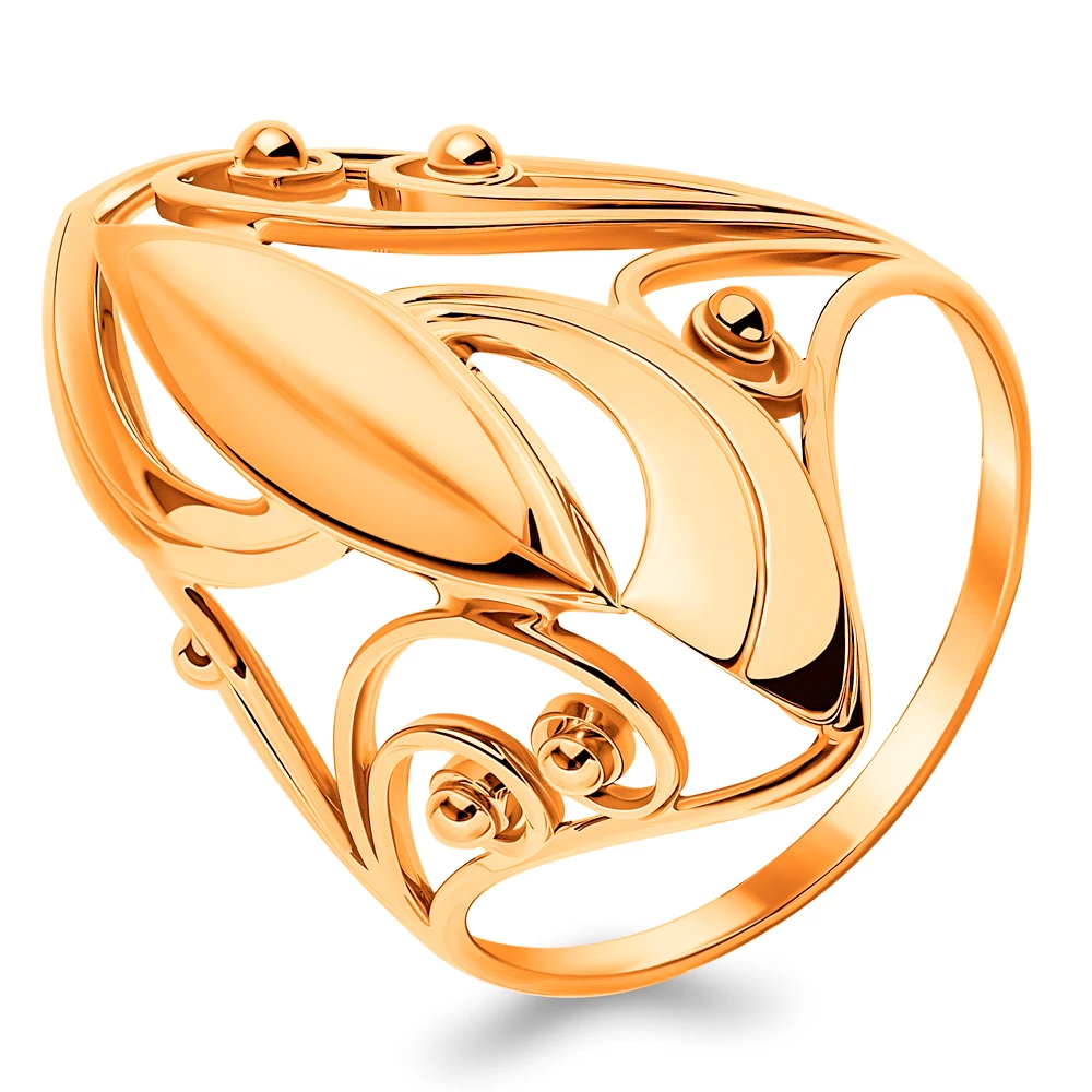 Кольцо из красного золота 585 пробы