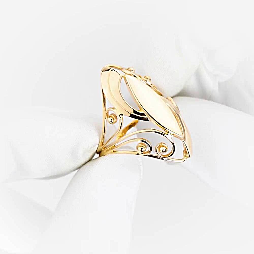 Кольцо из красного золота 585 пробы 1