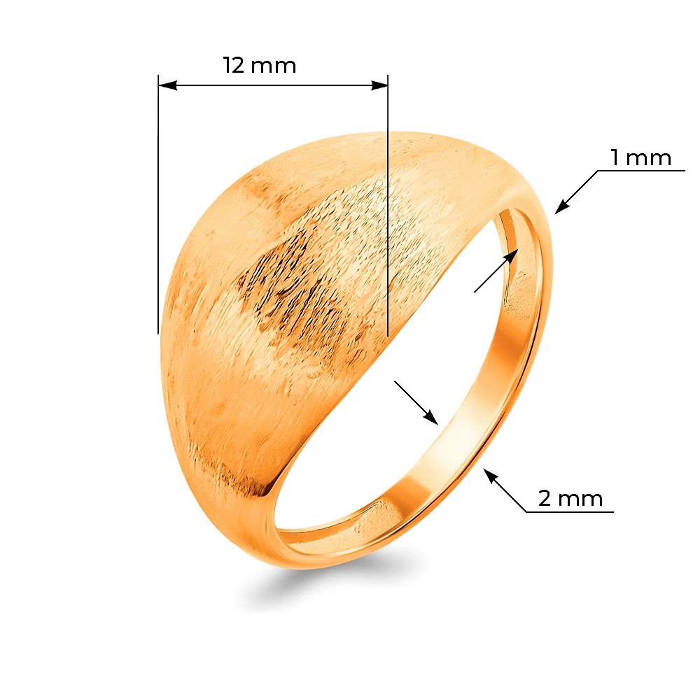 Кольцо из красного золота 585 пробы
