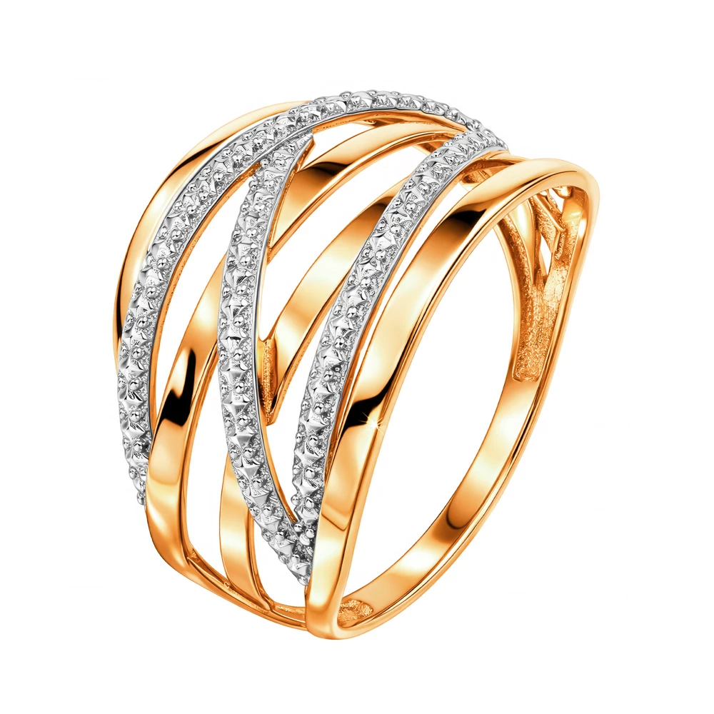 Кольцо из красного золота 585 пробы