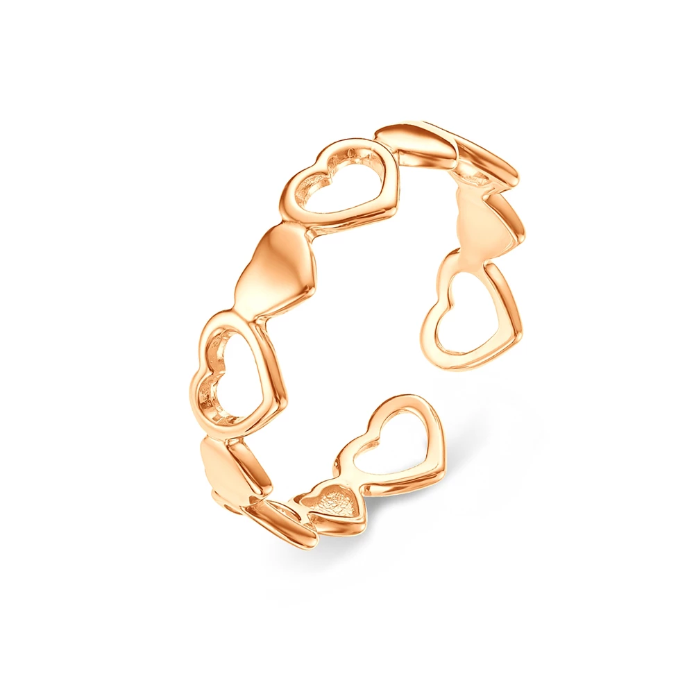 Кольцо из красного золота 585 пробы