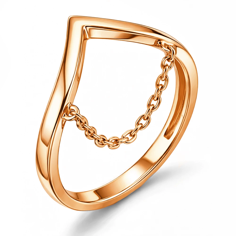 Кольцо из красного золота 585 пробы