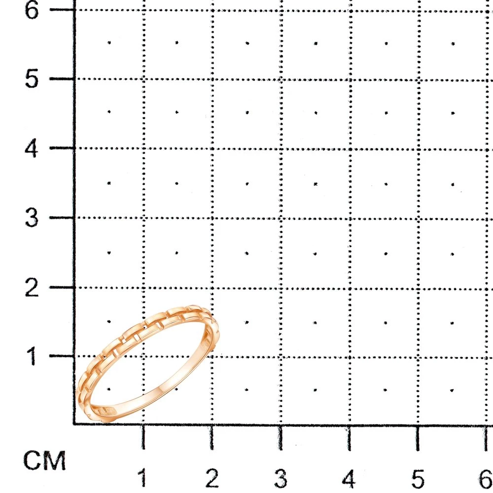 Кольцо из красного золота 585 пробы