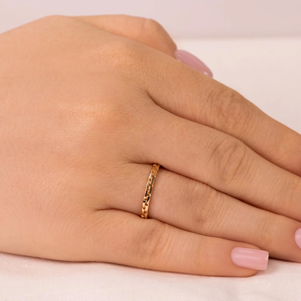 Кольцо из красного золота 585 пробы