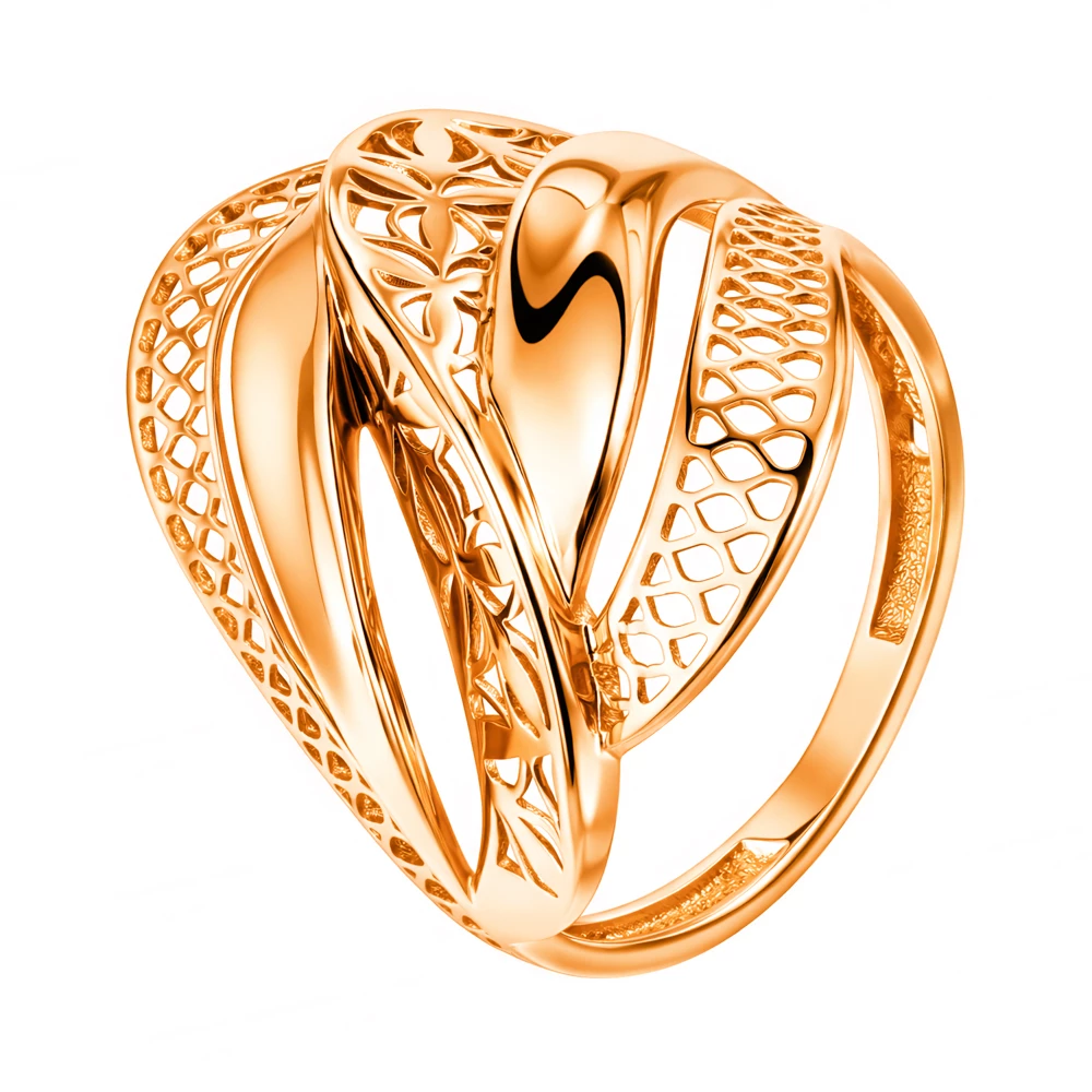 Кольцо из красного золота 585 пробы