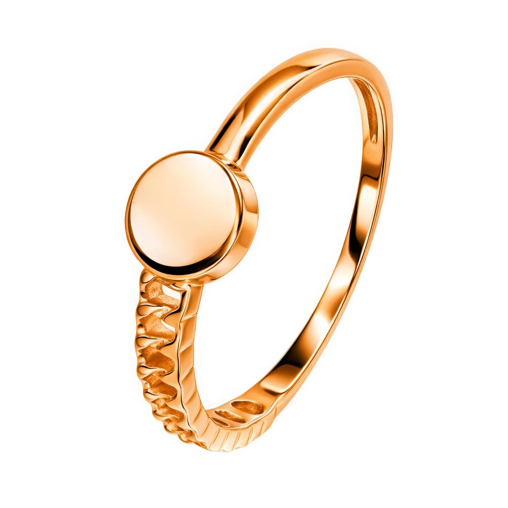 Кольцо из красного золота 585 пробы