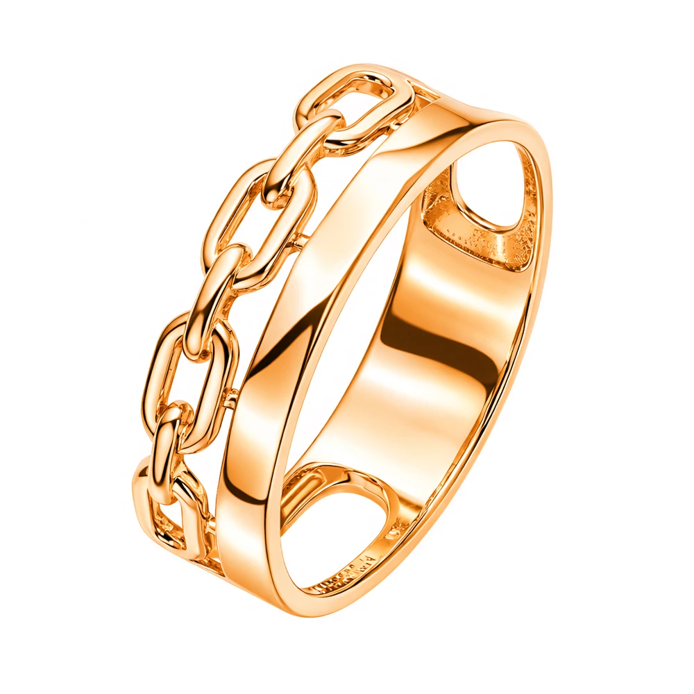 Кольцо из красного золота 585 пробы