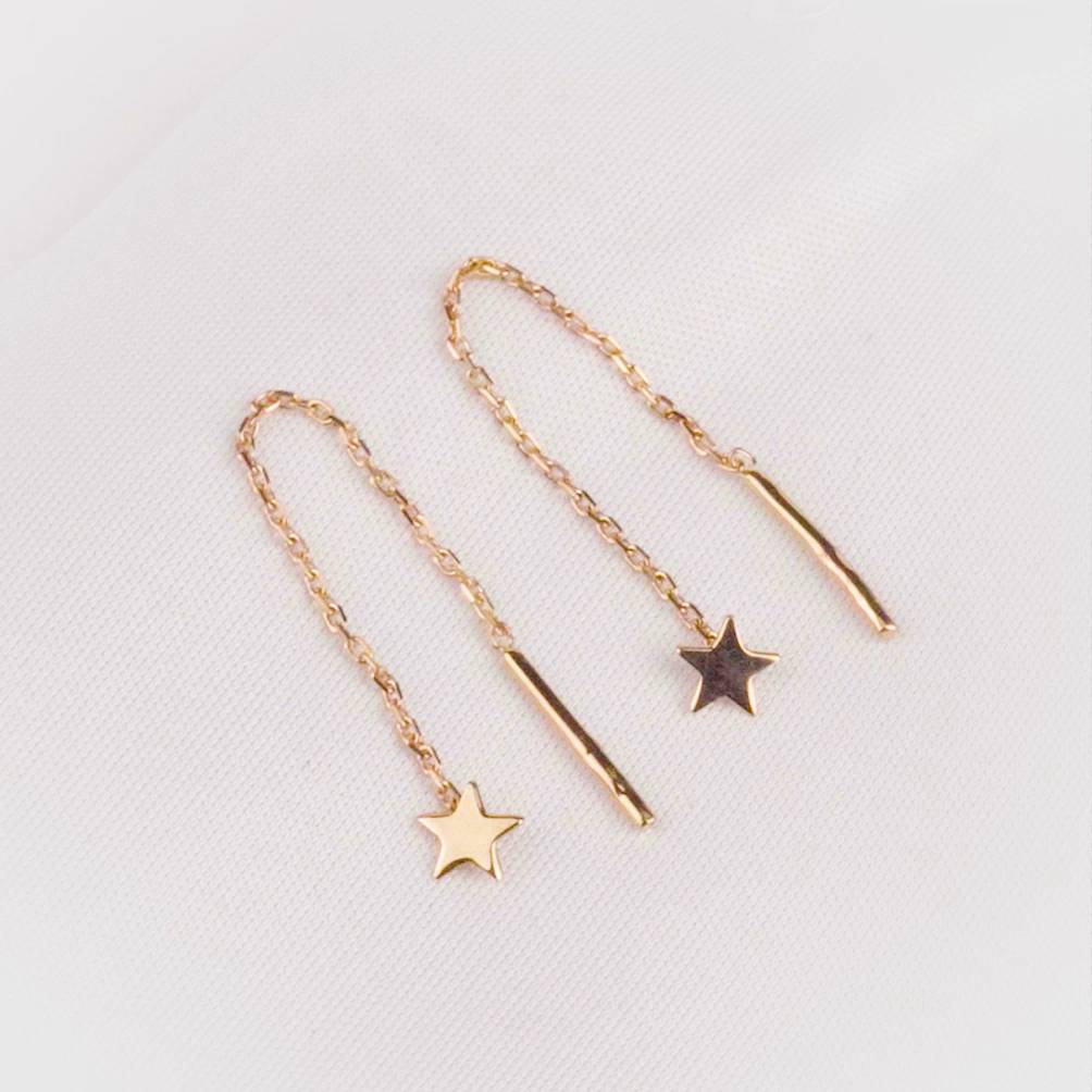 Серьги из красного золота 375 пробы 1