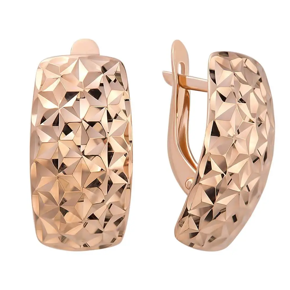 Серьги из красного золота 585 пробы