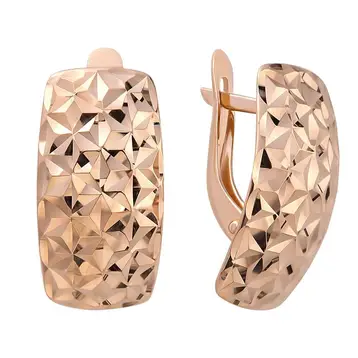 Серьги из красного золота 585 пробы