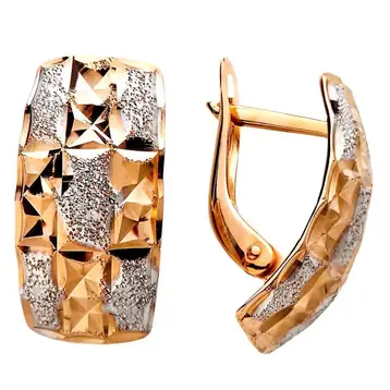 Серьги из красного золота 585 пробы
