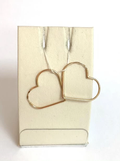 Серьги конго из красного золота 585 пробы