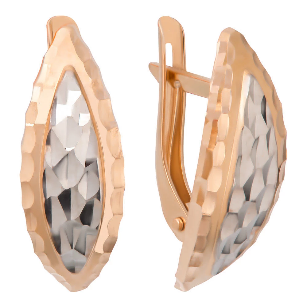 Серьги из красного золота 585 пробы 1