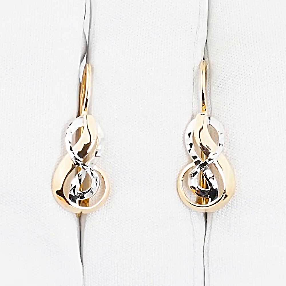 Серьги из красного золота 585 пробы 1