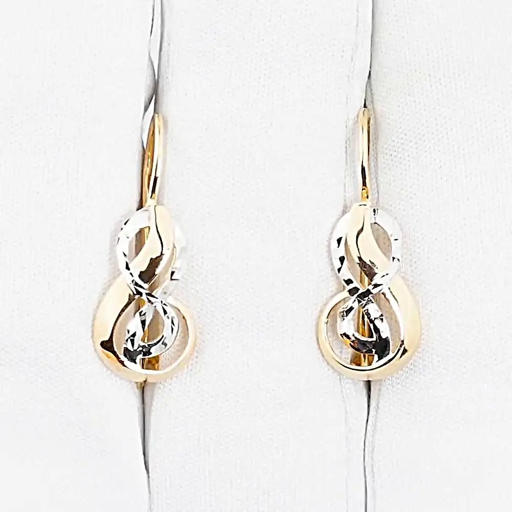 Серьги из красного золота 585 пробы 2