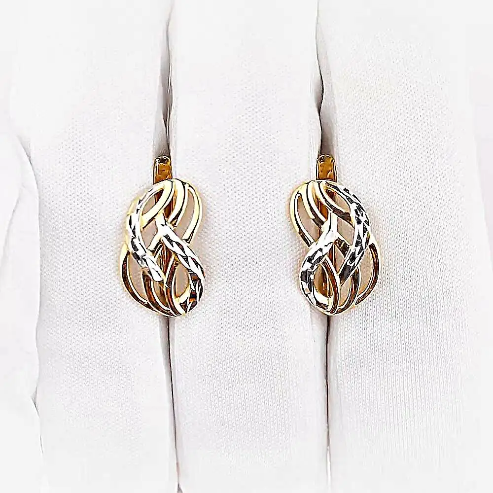 Серьги из красного золота 585 пробы 2
