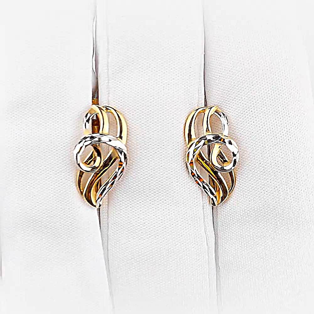 Серьги из красного золота 585 пробы 1