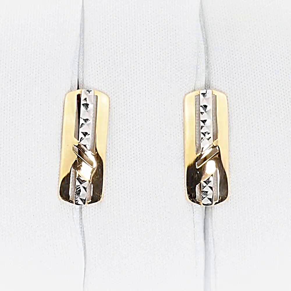 Серьги из красного золота 585 пробы 1