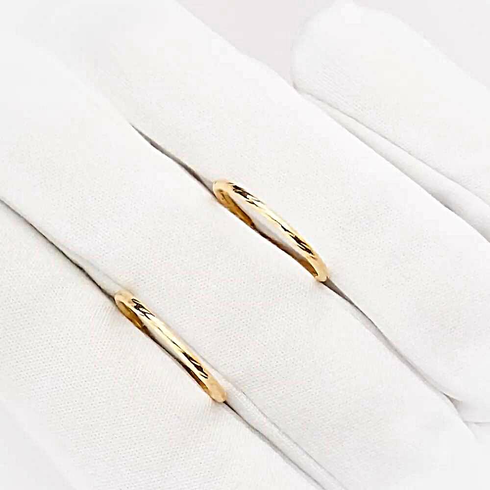 Серьги конго из красного золота 585 пробы 1