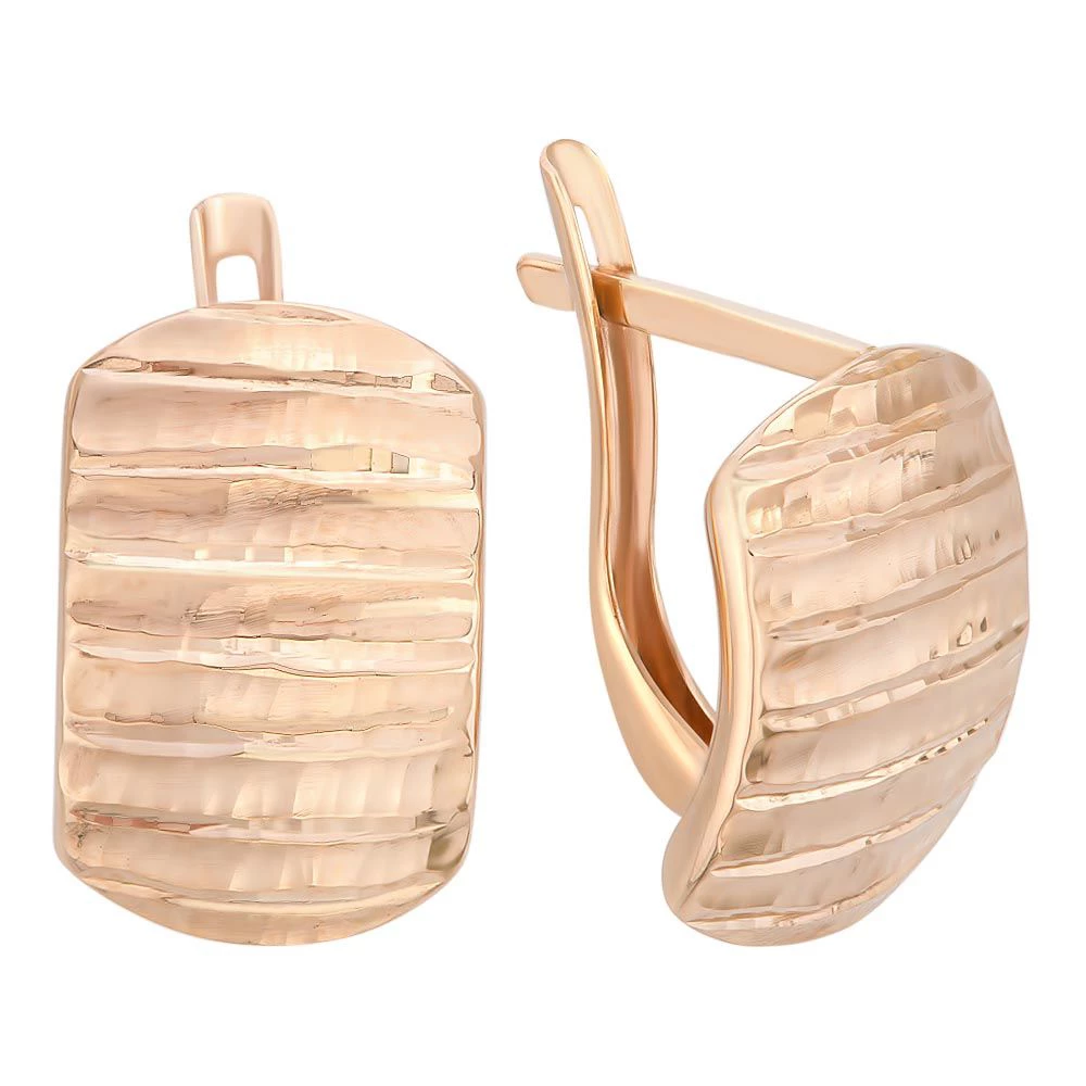 Серьги из красного золота 585 пробы 1