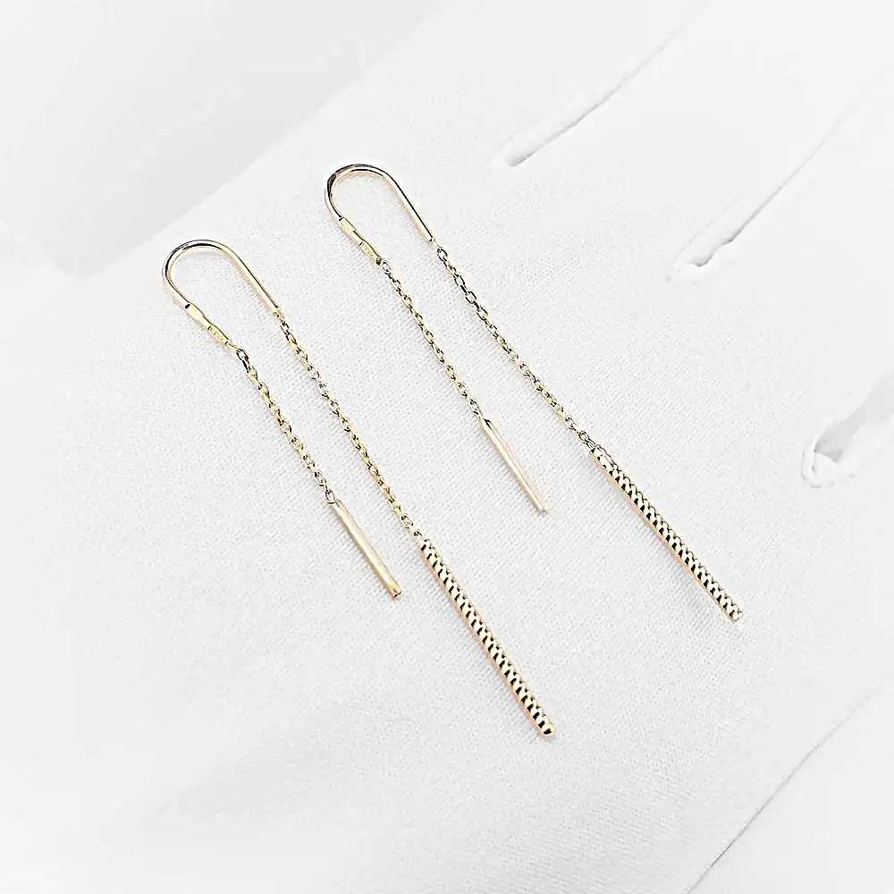 Серьги из красного золота 585 пробы 2