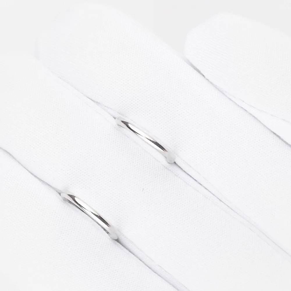 Серьги конго из белого золота 585 пробы 1