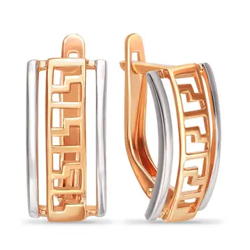 Серьги из красного золота 585 пробы