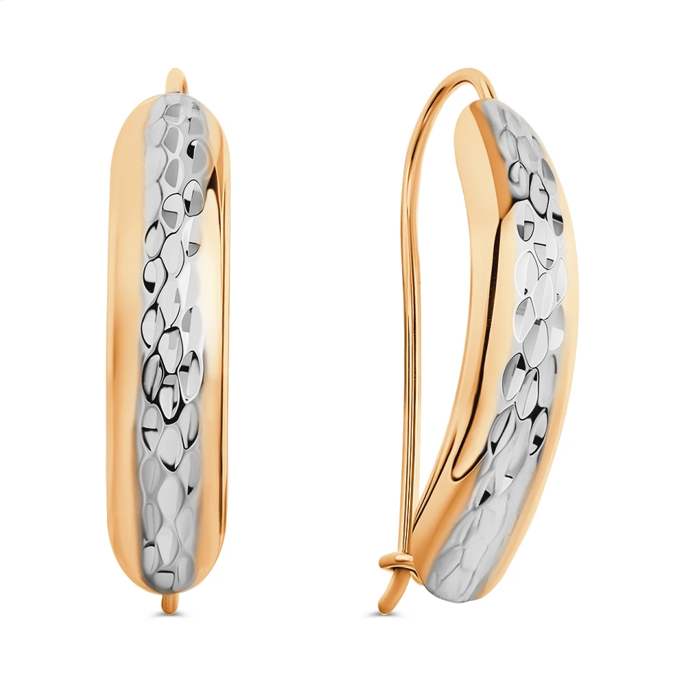 Серьги из красного золота 585 пробы