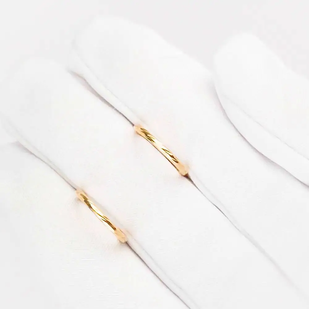 Серьги конго из красного золота 375 пробы 2