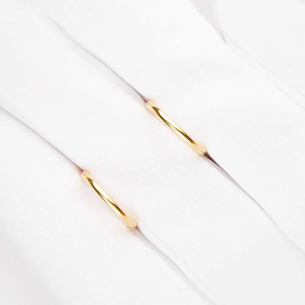 Серьги конго из красного золота 585 пробы 2
