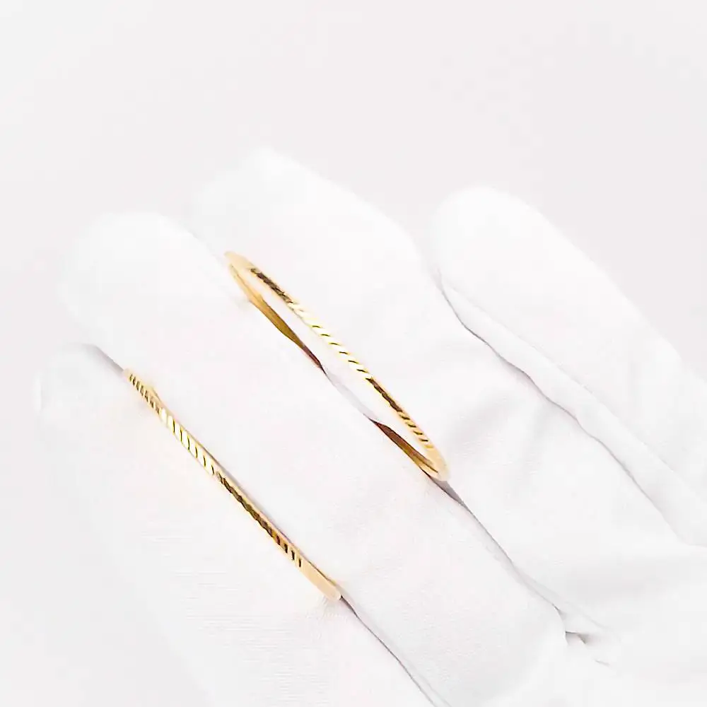 Серьги конго из красного золота 585 пробы 2