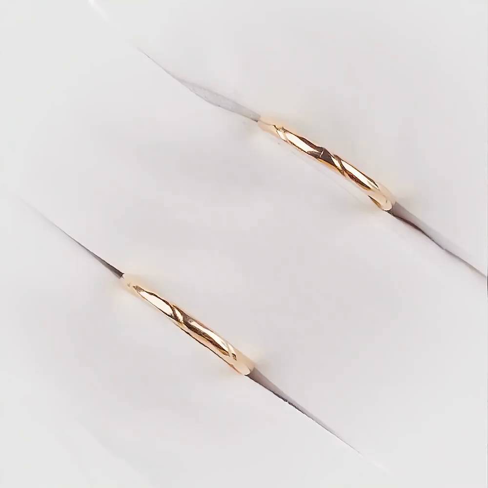Серьги конго из красного золота 375 пробы 1