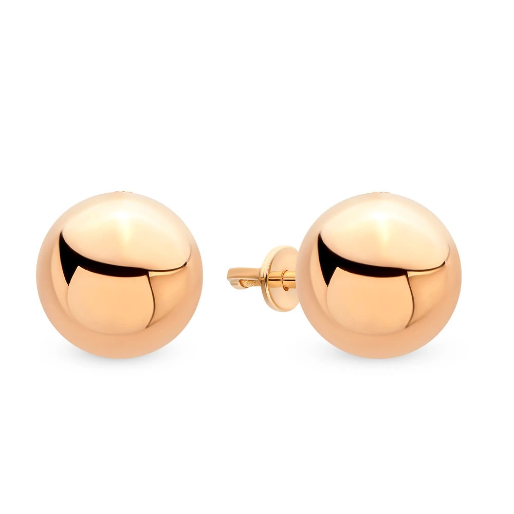 Серьги из красного золота 585 пробы 1