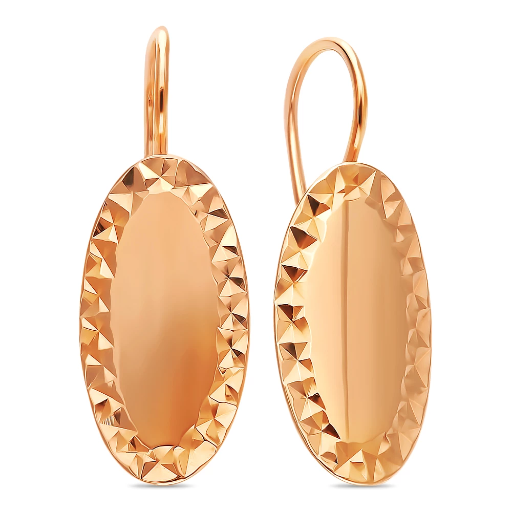 Серьги из красного золота 585 пробы 1