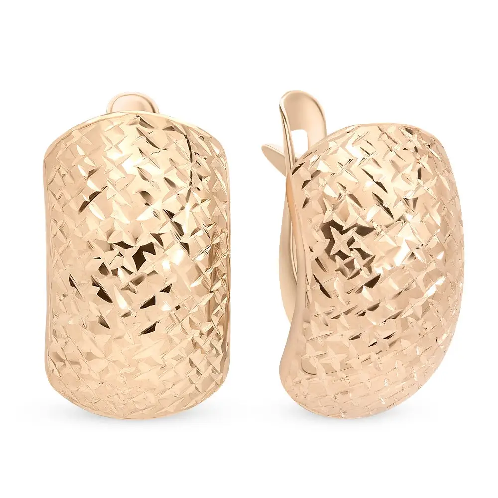 Серьги из красного золота 585 пробы