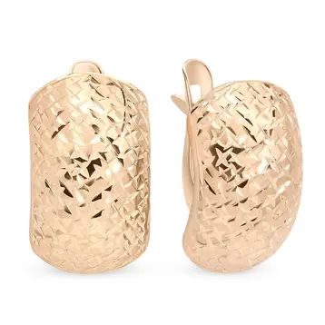 Серьги из красного золота 585 пробы