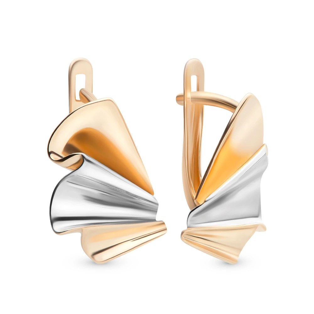 Серьги из красного золота 585 пробы 1