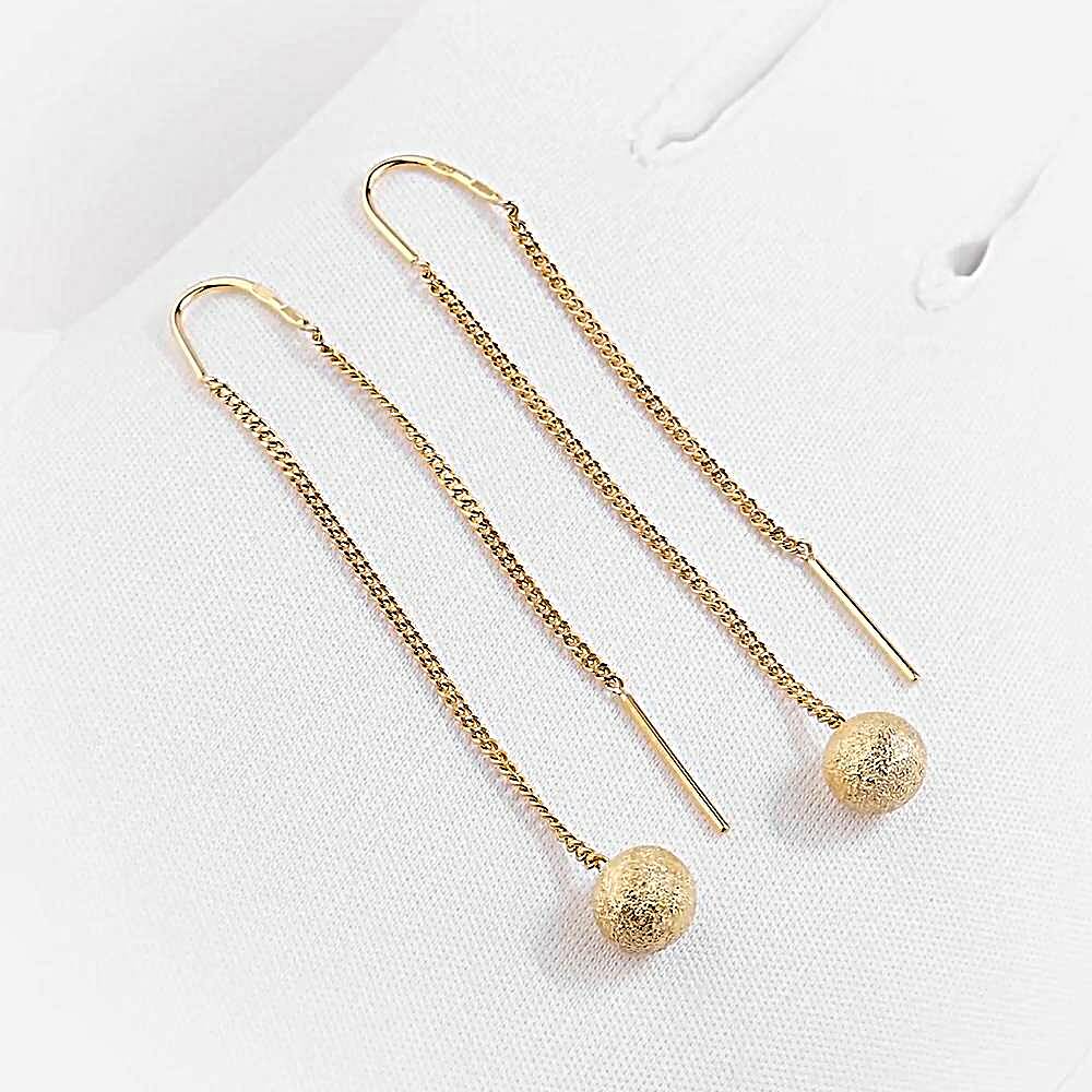 Серьги из красного золота 585 пробы 1