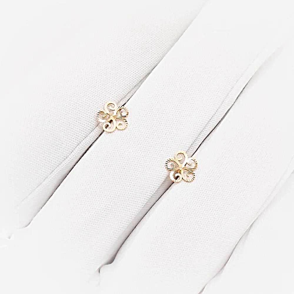 Серьги из красного золота 585 пробы 1