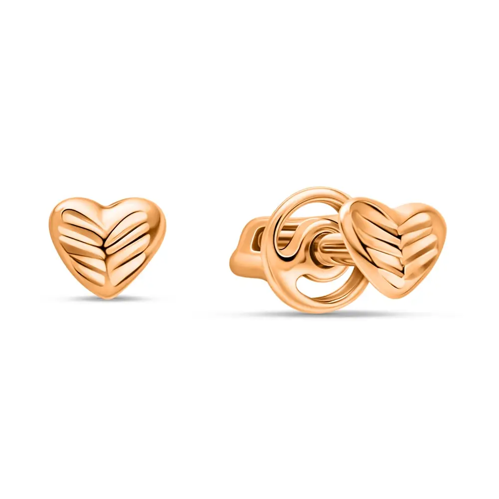 Серьги из красного золота 585 пробы 1