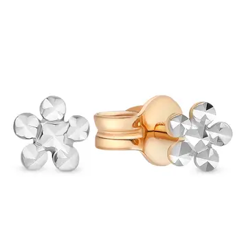 Серьги из красного золота 585 пробы