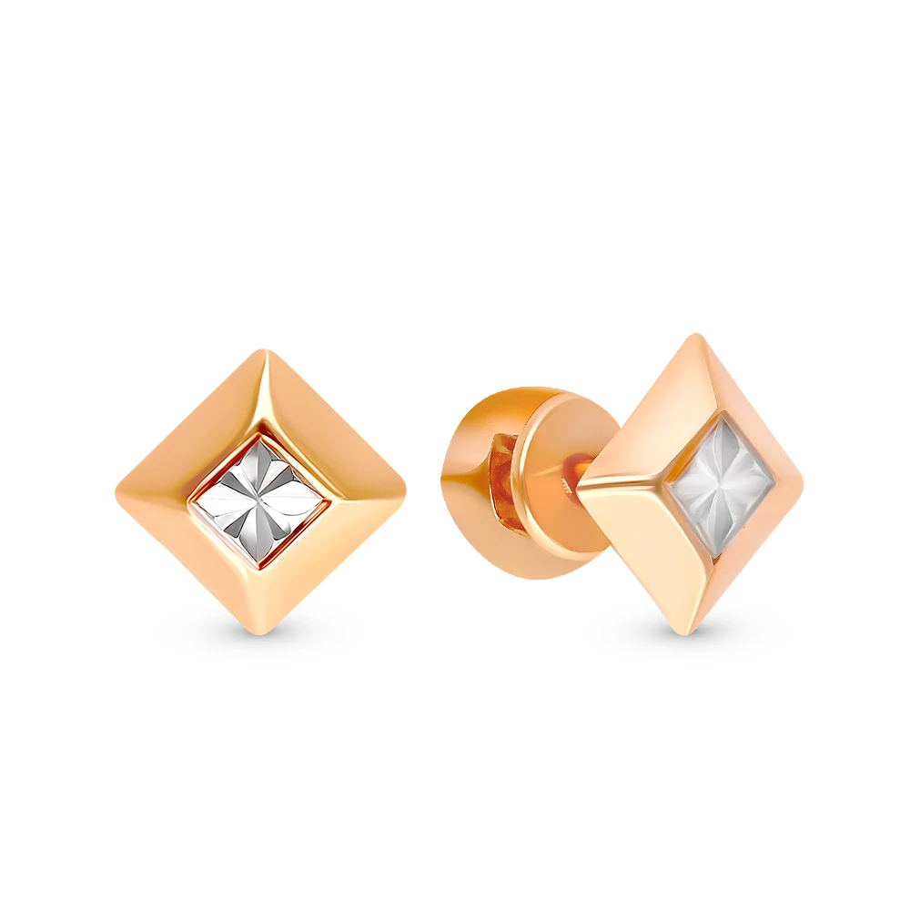 Серьги из красного золота 375 пробы