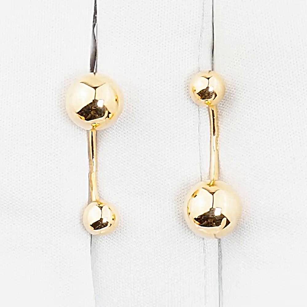 Серьги из красного золота 585 пробы 1