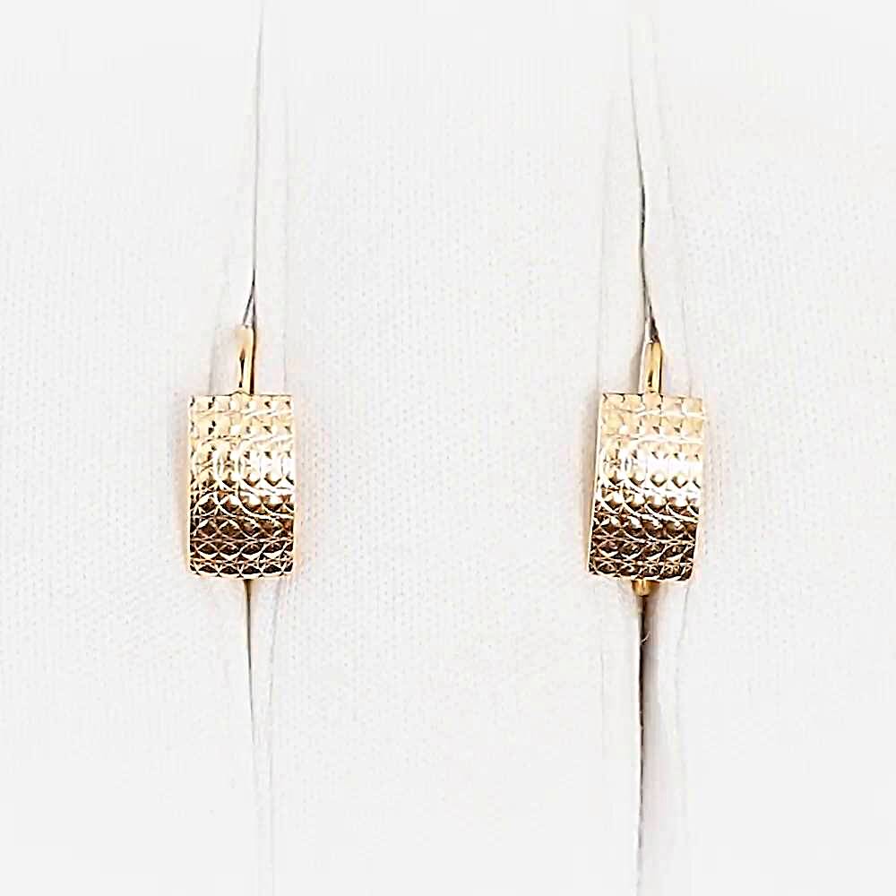 Серьги из красного золота 585 пробы 1