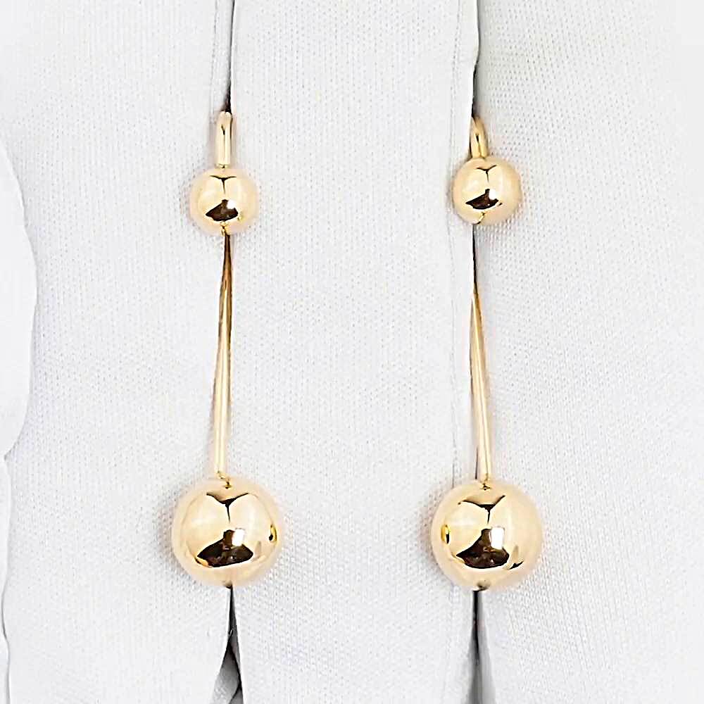 Серьги из красного золота 585 пробы 1