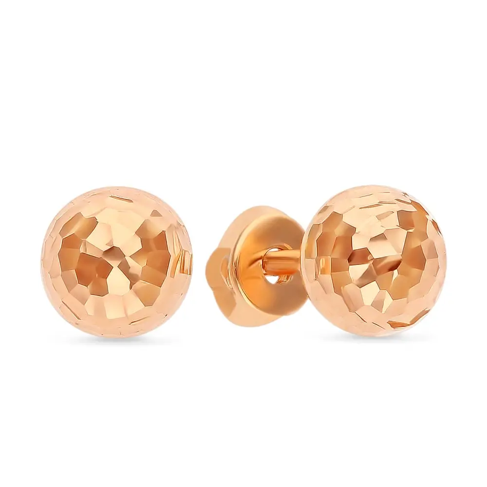 Серьги из красного золота 585 пробы