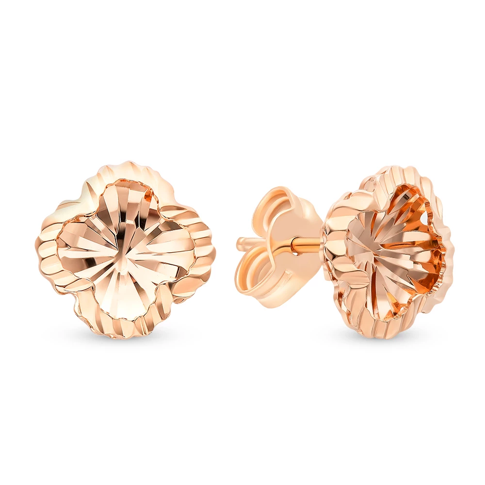 Серьги из красного золота 585 пробы 1